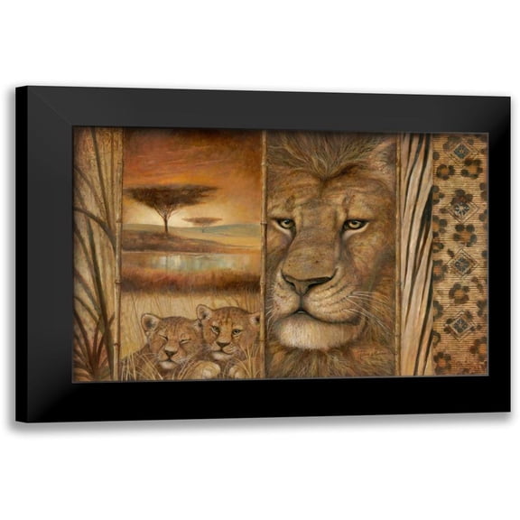 Manning, Ruane 14x11 Black Modern Framed Museum Art Print Titled - Africas Tapestry