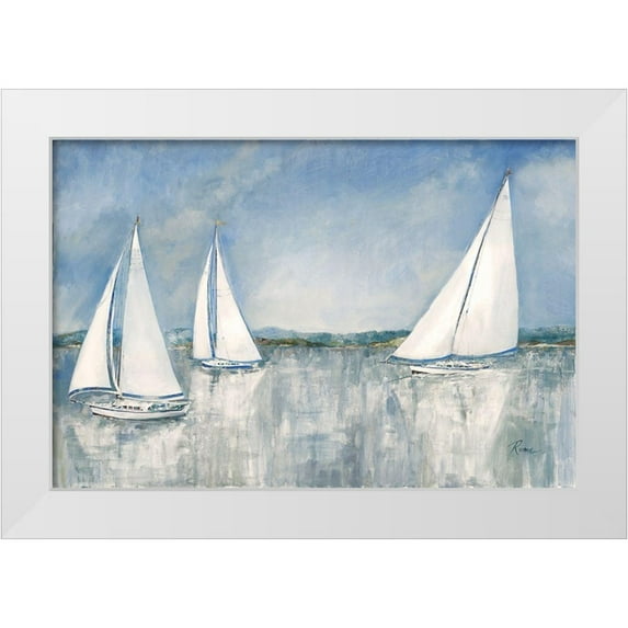 Manning, Ruane 14x11 White Modern Wood Framed Museum Art Print Titled - Catching the Breeze