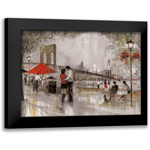Manning, Ruane 14x12 Black Modern Framed Museum Art Print Titled - New York Romance