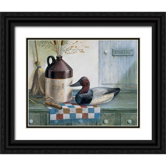 Manning, Ruane 14x12 Black Ornate Wood Framed with Double Matting Museum Art Print Titled - Cherished Memory