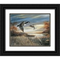 thumbnail image 1 of Manning, Ruane 14x12 Black Ornate Wood Framed with Double Matting Museum Art Print Titled - Migration South, 1 of 4