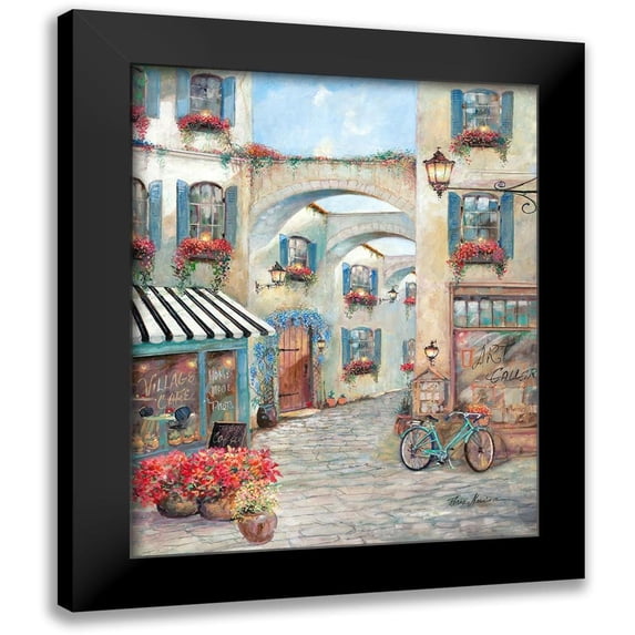 Manning, Ruane 15x18 Black Modern Framed Museum Art Print Titled - Village Cafe