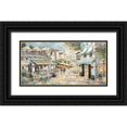 thumbnail image 1 of Manning, Ruane 18x11 Black Ornate Wood Framed with Double Matting Museum Art Print Titled - Rooftop Cafe, 1 of 4