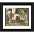 thumbnail image 1 of Manning, Ruane 18x15 Black Ornate Wood Framed with Double Matting Museum Art Print Titled - La Maison du Vin, 1 of 4