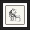 thumbnail image 1 of Manning, Ruane 20x20 Black Ornate Wood Framed with Double Matting Museum Art Print Titled - Santas Love, 1 of 4