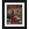 thumbnail image 1 of Manning, Ruane 20x24 Black Ornate Wood Framed with Double Matting Museum Art Print Titled - Romantic Interlude, 1 of 4