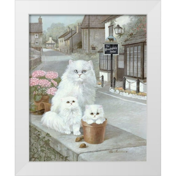 Manning, Ruane 20x24 White Modern Wood Framed Museum Art Print Titled - Elegant Beauty