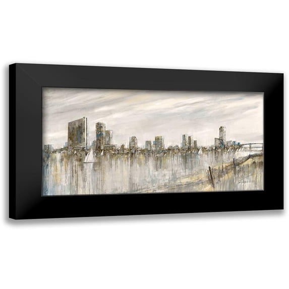 Manning, Ruane 24x14 Black Modern Framed Museum Art Print Titled - Skyline Sail