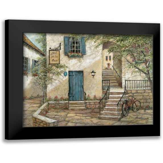 Manning, Ruane 24x20 Black Modern Framed Museum Art Print Titled - Hotel de la Place