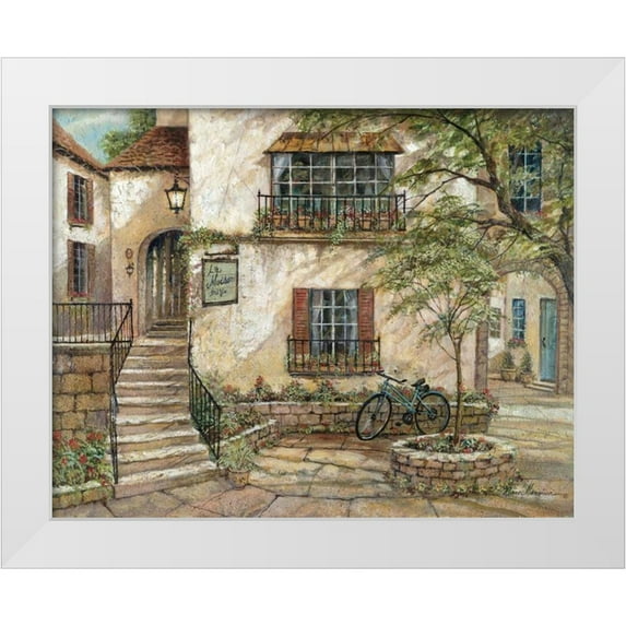Manning, Ruane 24x20 White Modern Wood Framed Museum Art Print Titled - La Maison du Vin