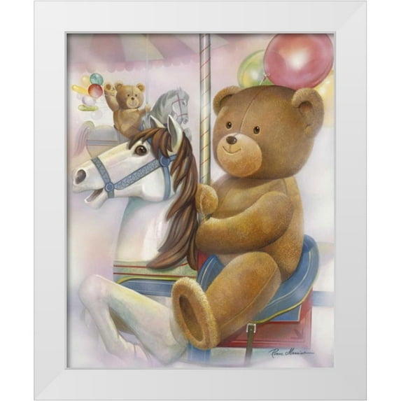 Manning, Ruane 26x32 White Modern Wood Framed Museum Art Print Titled - Carnival