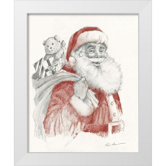 Manning, Ruane 26x32 White Modern Wood Framed Museum Art Print Titled - Ready for Christmas
