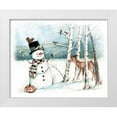 thumbnail image 1 of Manning, Ruane 32x26 White Modern Wood Framed Museum Art Print Titled - Snow Friends, 1 of 4