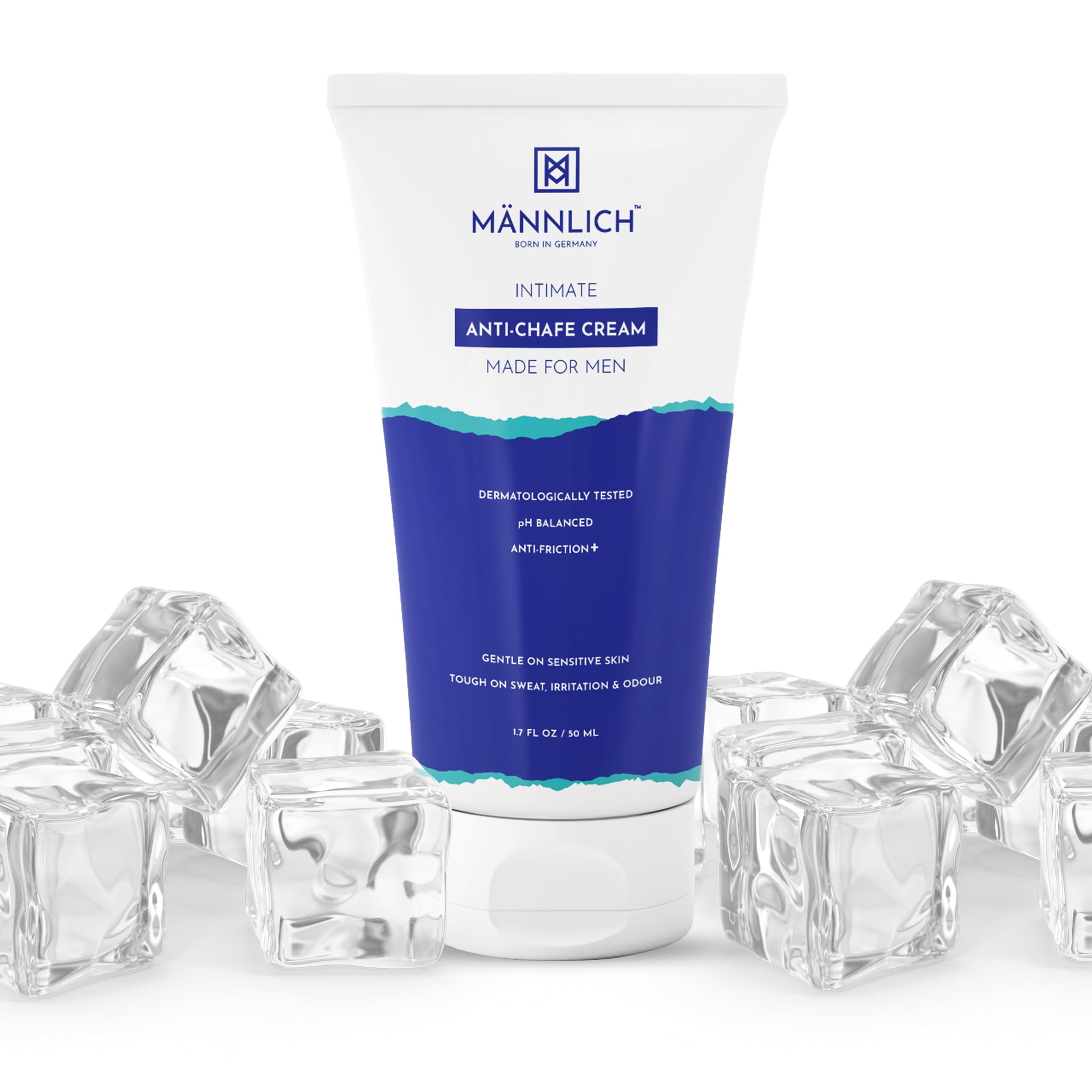 Mannlich AntiChafing Cream For Men (50 Ml), Anti Rash Cream For Underarm Inner Thighs, Blisters