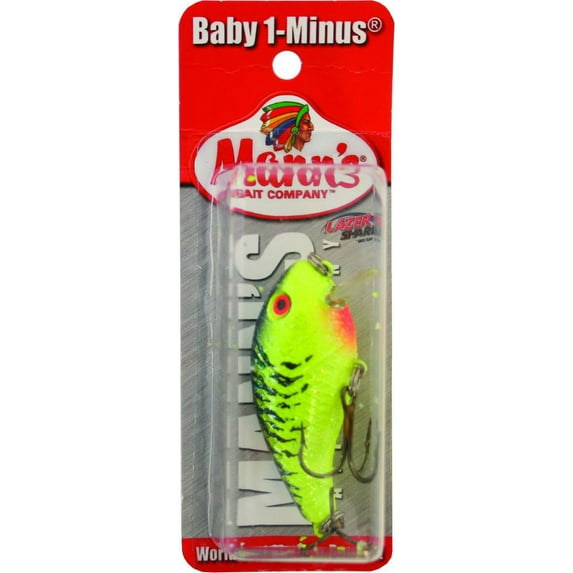 Manns SB466C Baby 1-Minus Crankbait 2 1/4" 1/4 oz Fire Shad Crystaglow