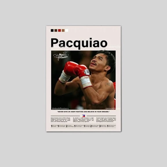 Manny Pacquiao, Boxing Legend poster size 24''x36'' Goldengate