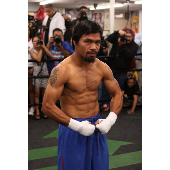 Manny Pacquiao Poster Boxer Boxing 24x36 Large Art Poster 24x36 Multi-Color Square Adults Poster Time