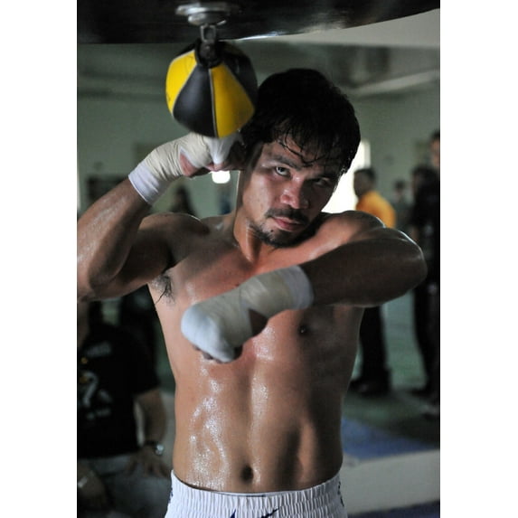 Manny Pacquiao Poster Speedbag Metal Print 12x16 12x16 Square Adults Best Posters