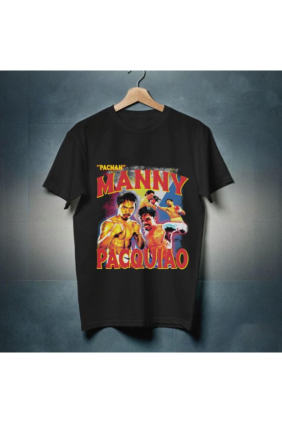 Manny Pacquiao Shirt Vintage Manny Pacquiao Graphic Tee Pacman Boxing Bootleg 90s Style Oversized T-Shirt Unisex Gifts for Him and Her-TH9063
