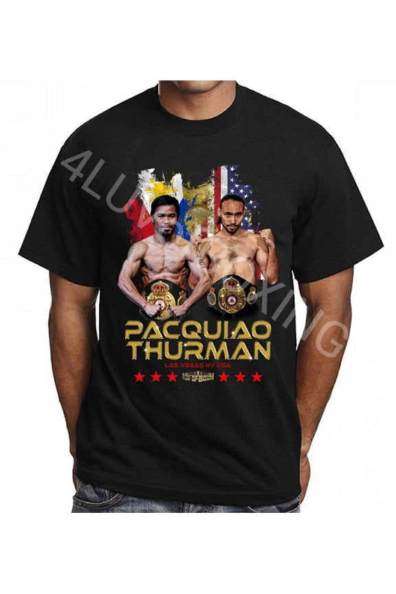 Manny Pacquiao vs Keith Thurman 4LUVofBOXING apparel new Boxing tees