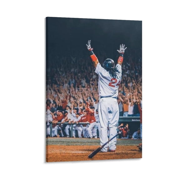 Manny Ramirez Canvas Poster Print Photo Art Painting Canvas Poster Home Decorative Bedroom Modern Decor Posters Gifts 12x18inch(30x45cm)