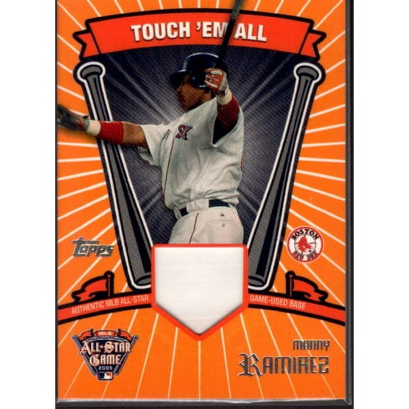 Manny Ramirez Card 2005 Topps Update Touch Em All Base Relics #MR