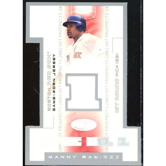Manny Ramirez Jsy Card 2002 Hot Prospects We're Number One Memorabilia #MR