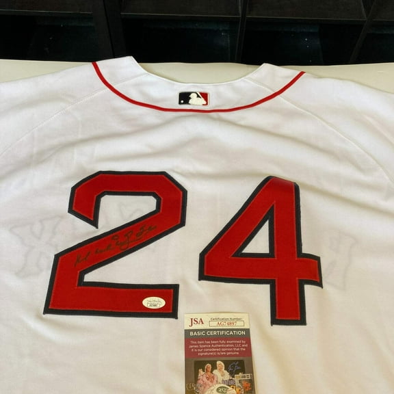 Manny Ramirez Signed Game Used 2005 Boston Red Sox Jersey With JSA  MEARS COA