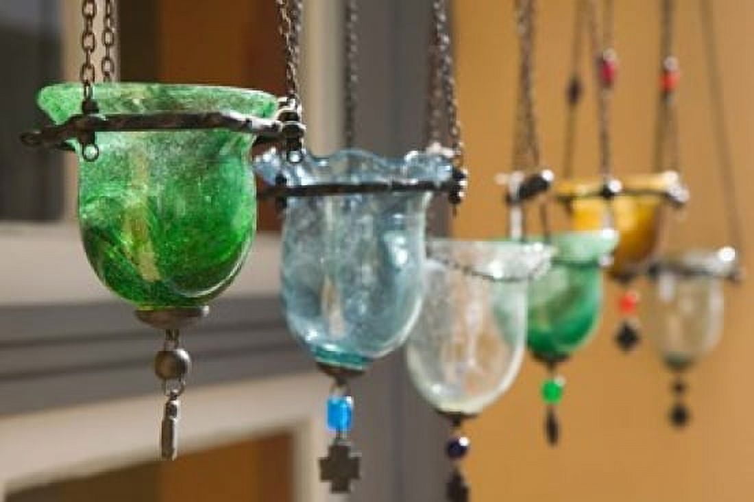 Manolates Glassware Manolates Samos Aegean Islands Greece Canvas Art - Walter Bibikow DanitaDelimont (28 x 19)