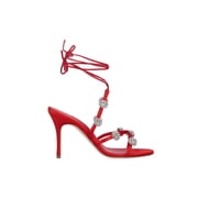 Manolo Blahnik Elsaka Sandals Red Womens
