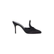 Manolo Blahnik "Fugati" Mules Black Womens