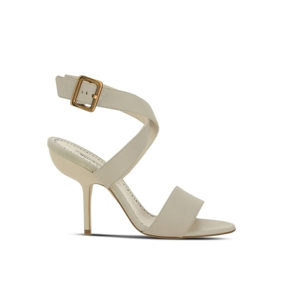 Manolo Blahnik Helua 105 Leather Sandals Neutrals (Women's)