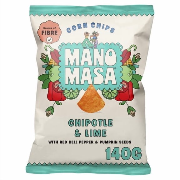 Manomasa Chipotle & Lime 140g, British Import (Pack of 3)