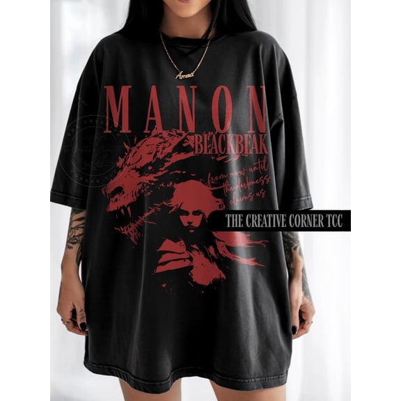 Manon Blackbeak Throne Of Glass Merch The Thirteen Tshirt Sarah J Maas Sjm Merch Sarah J Maas Merch Manon Shirt Bookish Booktok Shirts Tshirt All Size S-5XL
