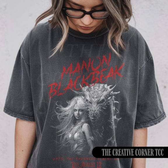 Manon Blackbeak Throne Of Glass Merch The Thirteen Tshirt Sarah J Maas Sjm Merch Sarah J Maas Merch Manon Shirt Bookish Booktok Shirts Tshirt All Size S-5XL