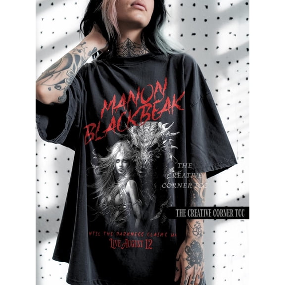 Manon Blackbeak Throne Of Glass Merch The Thirteen Tshirt Sarah J Maas Sjm Merch Sarah J Maas Merch Manon Shirt Bookish Booktok Shirts Tshirt All Size S-5XL