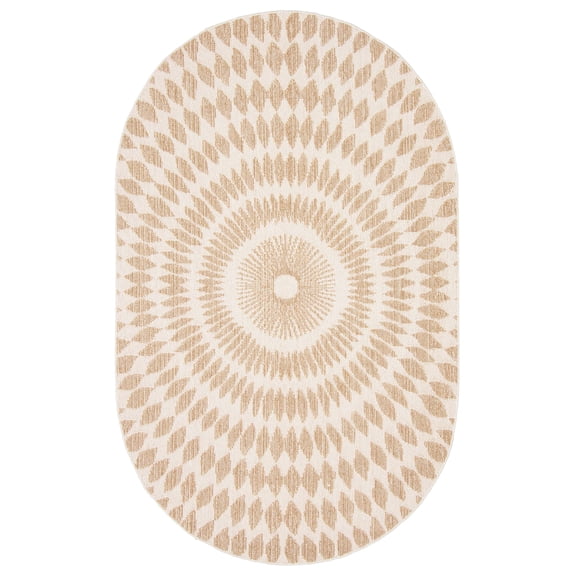 Manon Taupe Polypropylene Rug 5'0" x 8'0"
