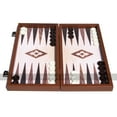 thumbnail image 1 of Manopoulos Compact Oak and Walnut 15-inch Backgammon Set, 1 of 2