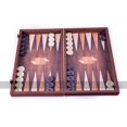 thumbnail image 1 of Manopoulos Creative Geometrical Wood Motif 19-inch Backgammon Set, 1 of 2