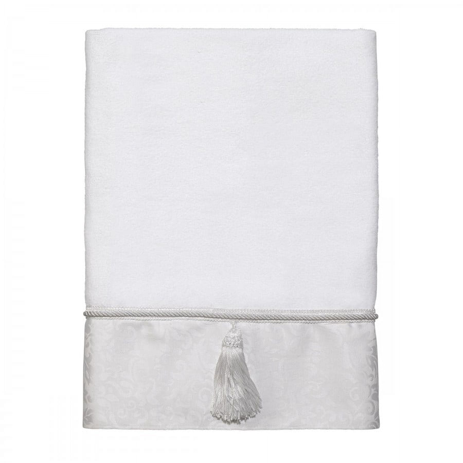 Manor Hill Embroidered Bath Towel - Optic White