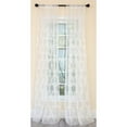 thumbnail image 1 of Manor Luxe Krystal Clear Geometric Embroidered Sheer Single Curtain Panel 54 x 108 108 Inches, 1 of 5