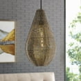 thumbnail image 1 of Manor Park 20" Modern Boho Tear Drop Pendent Light - Gold, 1 of 5
