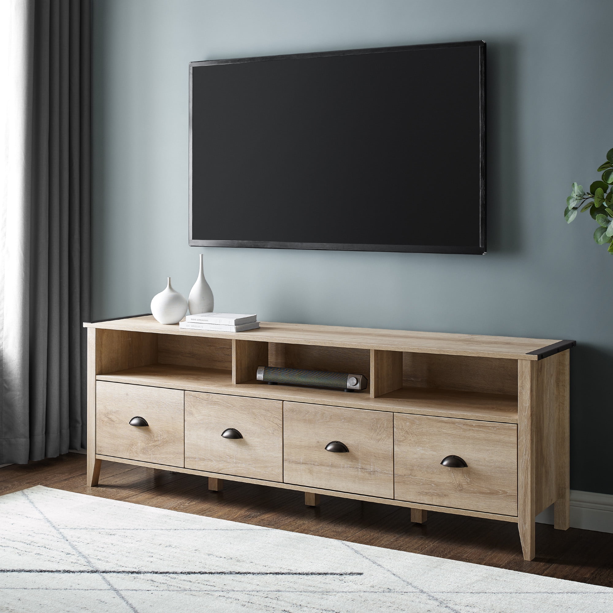 Manor Park Industrial Farmhouse TV Stand for TVs up to 80