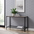 thumbnail image 1 of Manor Park Industrial Open Storage Entryway Table, Grey Wash, 1 of 8