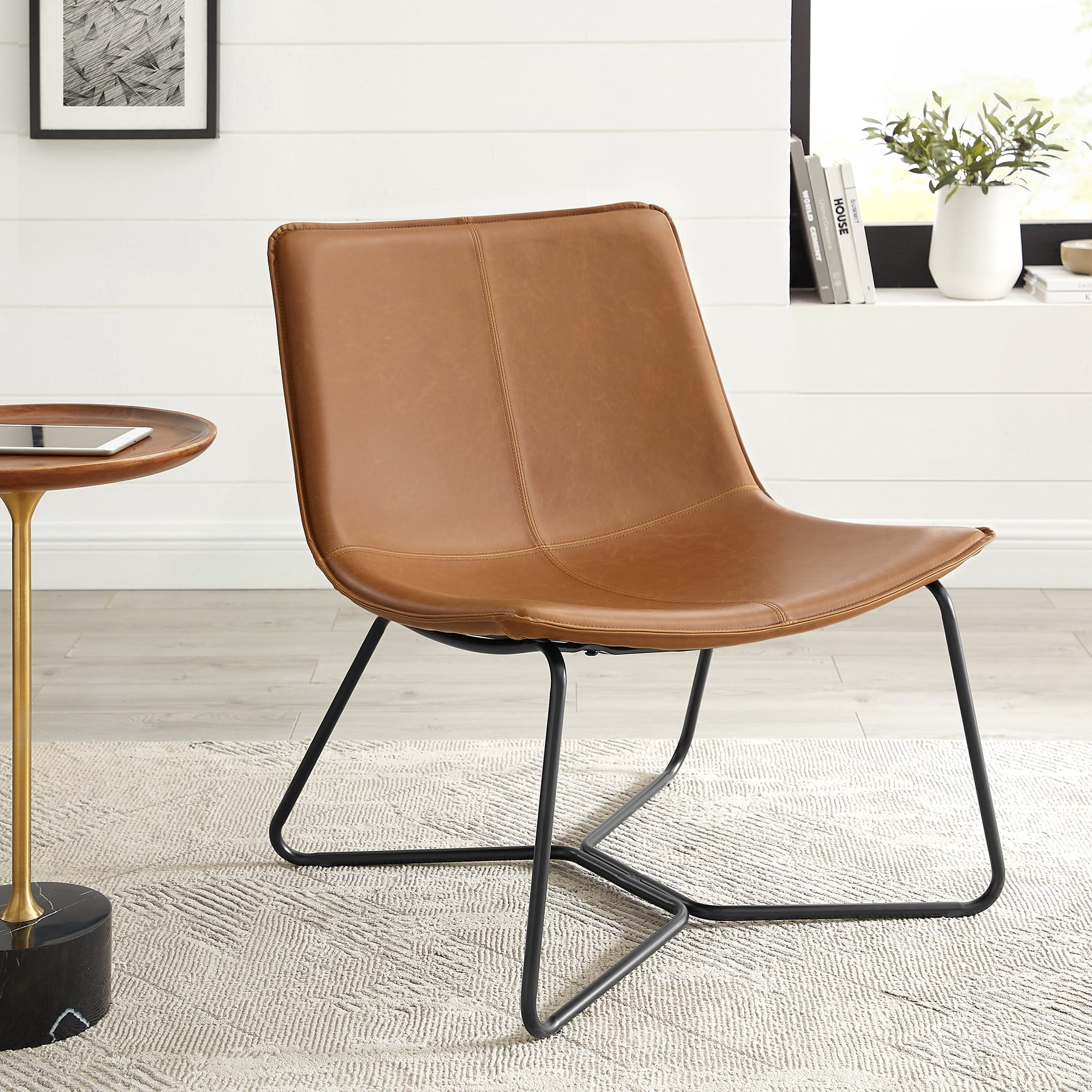 Manor Park Lounge Chair, Whiskey Brown