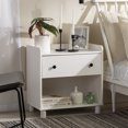 thumbnail image 1 of Manor Park Mid Century Modern Tray Top Nightstand, White, 1 of 19