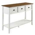 thumbnail image 1 of Manor Park Modern Farmhouse 3 Drawer Buffet Table, Barnwood/White, 1 of 8