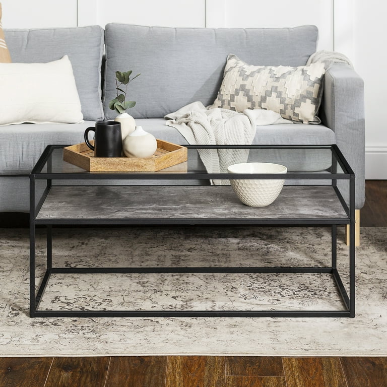 Manor Park Modern Reversible Shelf Coffee Table - Walmart.com