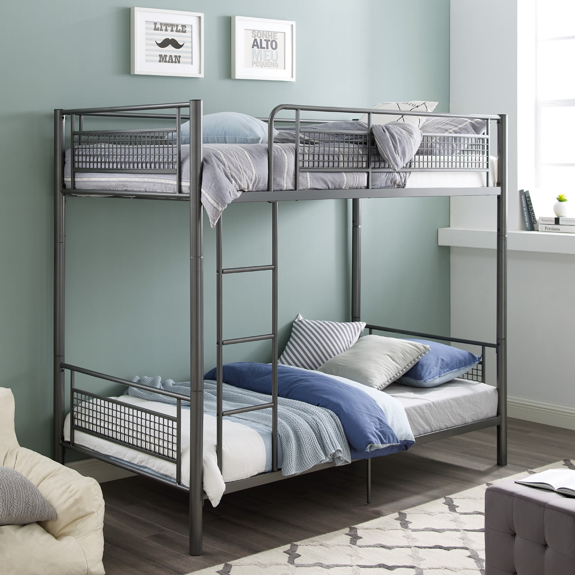 Manor park twin over twin floor on sale bunk bed