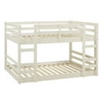 Manor Park Twin over Twin Floor Bunk Bed, White